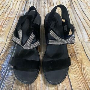 Skechers Rumble On Luxe Foam 3” Wedge Heels Sandals